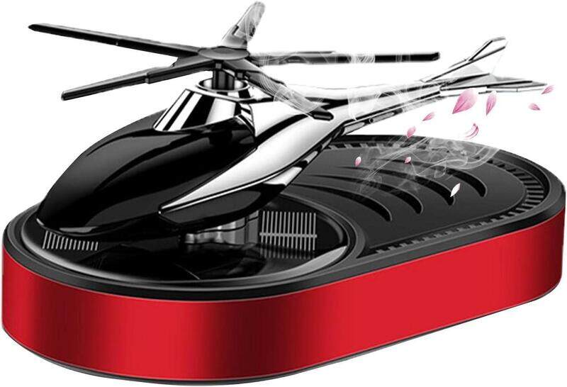 Yuwell Car Air Freshener Solar Powered Helicopter Air Perfume For Car Long Lasting Fragrances Diffusers For Auto Dashboard Car Perfumes Red/Black
Yuwell Car Air Freshener Solar Powered Helicopter Air Perfume For Car Long Lasting Fragrances Diffusers For Auto Dashboard Car Perfumes Red/Black