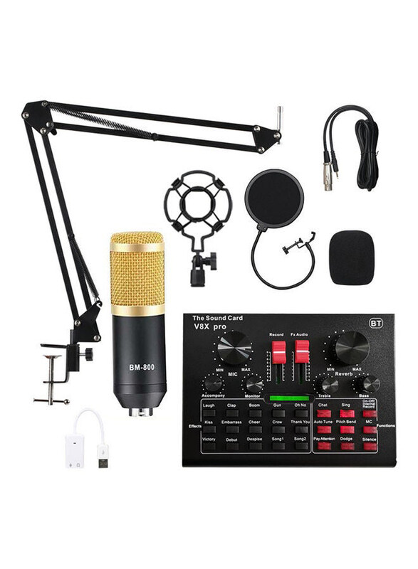 Arabest Studio Recording Professional Sound Card Microphone Set, PSM-Mic06, Muticolour
Arabest Studio Recording Professional Sound Card Microphone Set, PSM-Mic06, Muticolour