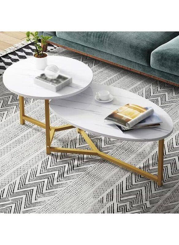 DubaiGallery Nordic Round Imitation Luxury Coffee & Tea Table Combo Cafe Furniture, White/Gold
DubaiGallery Nordic Round Imitation Luxury Coffee & Tea Table Combo Cafe Furniture, White/Gold
