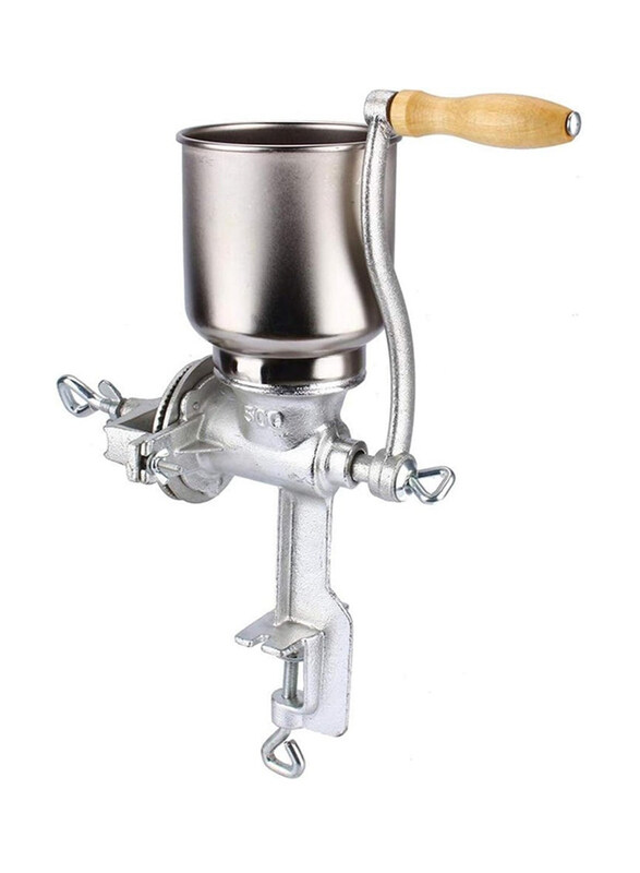 DubaiGallery Cast Iron Manual Grain Mill Seeds Hand Operated Nut Seasoning Tools, Silver
DubaiGallery Cast Iron Manual Grain Mill Seeds Hand Operated Nut Seasoning Tools, Silver