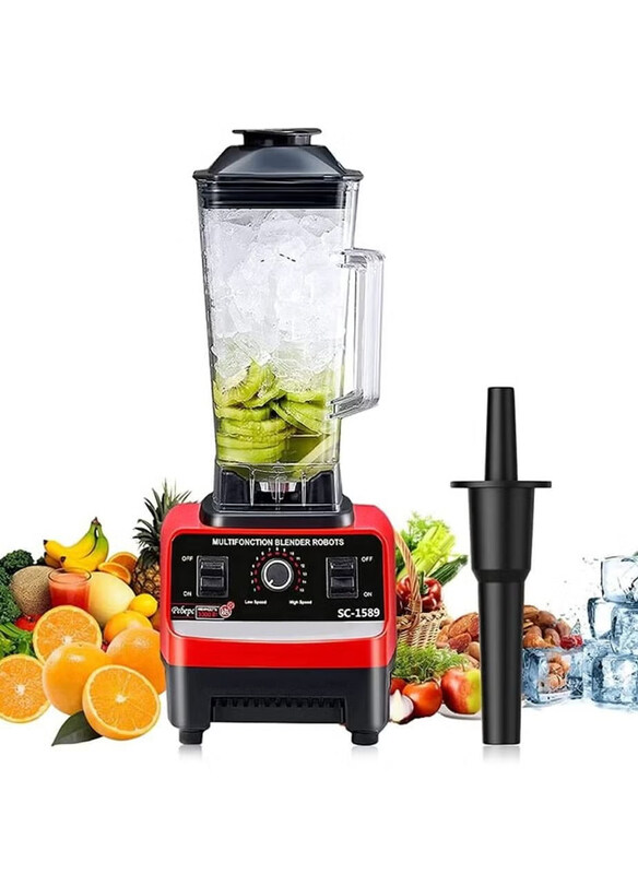 Silver Crest 2.5L Double Jar Electric Mixer Blender Set, 4500W, SC-1589, Black/Red
Silver Crest 2.5L Double Jar Electric Mixer Blender Set, 4500W, SC-1589, Black/Red