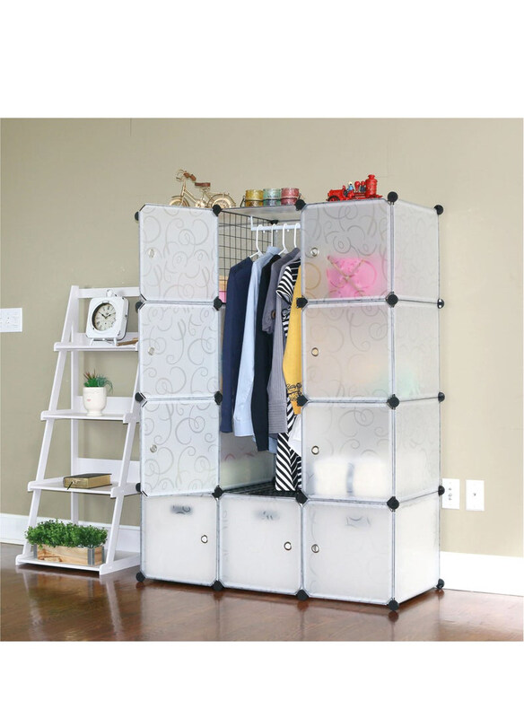 DubaiGallery 12 Cube Double Plastic Modular Storage Closet Organizer Cabinet Shoe Rack, White
DubaiGallery 12 Cube Double Plastic Modular Storage Closet Organizer Cabinet Shoe Rack, White