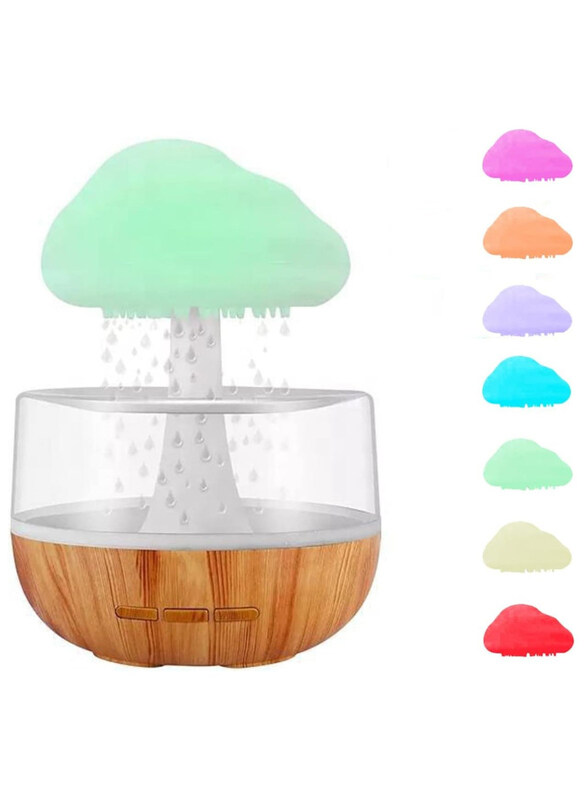 DubaiGallery Raindrop Cloud Water Drip Cute Night Light with 7 LED Light Humidifier for Living Room Bedroom Office, 2000mAh, 500ml, Multicolour
DubaiGallery Raindrop Cloud Water Drip Cute Night Light with 7 LED Light Humidifier for Living Room Bedroom Office, 2000mAh, 500ml, Multicolour