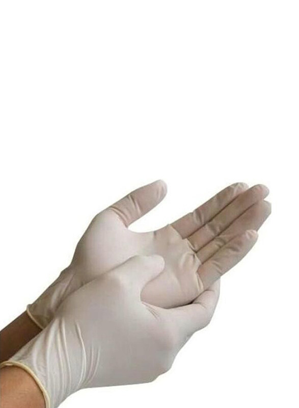 Generic 100-Piece Unisex Latex Examination Disposable Glove Set, MNT213706, White
Generic 100-Piece Unisex Latex Examination Disposable Glove Set, MNT213706, White