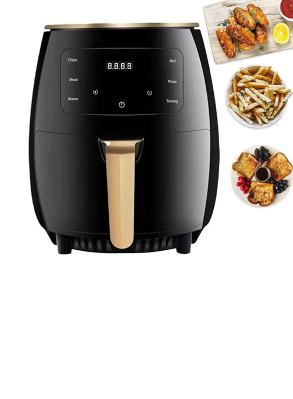 Silver Crest 6L 2400W Digital LCD Touch Screen Electric Hot Oil less Air Fryer Cooker with Nonstick Basket, Black/Gold
Silver Crest 6L 2400W Digital LCD Touch Screen Electric Hot Oil less Air Fryer Cooker with Nonstick Basket, Black/Gold