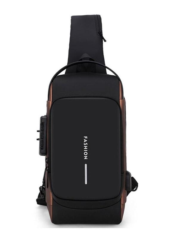 Generic Multifunctional Waterproof Password Anti-theft Chest Bag for Men, Black/Brown
Generic Multifunctional Waterproof Password Anti-theft Chest Bag for Men, Black/Brown