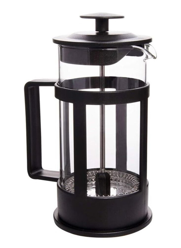 DubaiGallery 800ml Glass French Press Coffee Maker with Plastic Plunger, Black/Clear
DubaiGallery 800ml Glass French Press Coffee Maker with Plastic Plunger, Black/Clear