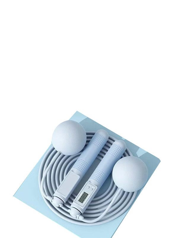 DubaiGallery Cordless Silicone Electronic Counting Skipping Jump Rope with Heavy Balls & Anti-Skid Handle for Home & Gym, Blue
DubaiGallery Cordless Silicone Electronic Counting Skipping Jump Rope with Heavy Balls & Anti-Skid Handle for Home & Gym, Blue
