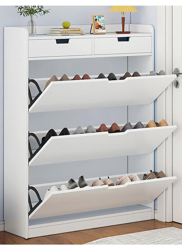 DubaiGallery Modern Narrow Wall Closet Shoe Racks Cabinet with 3 Flap Drawers & Hidden Handle, White
DubaiGallery Modern Narrow Wall Closet Shoe Racks Cabinet with 3 Flap Drawers & Hidden Handle, White