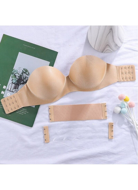 DubaiGallery Seamless Padded Push Up Underwire 1/2 Cup Strapless Bra, Assorted, D
DubaiGallery Seamless Padded Push Up Underwire 1/2 Cup Strapless Bra, Assorted, D