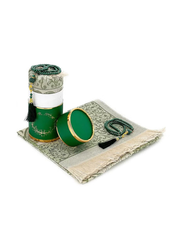 DubaiGallery Muslim Rug & Prayer Beads with Elegant Cylinder Gift Box, Multicolour
DubaiGallery Muslim Rug & Prayer Beads with Elegant Cylinder Gift Box, Multicolour