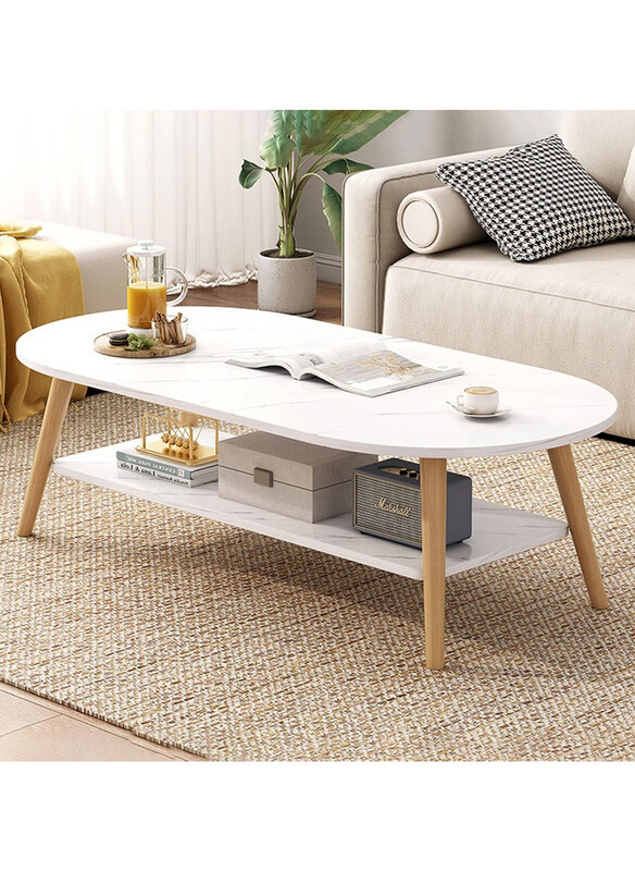 DubaiGallery 2-Tier Artificial Marble Bedside Coffee Table with Storage Shelf, White
DubaiGallery 2-Tier Artificial Marble Bedside Coffee Table with Storage Shelf, White