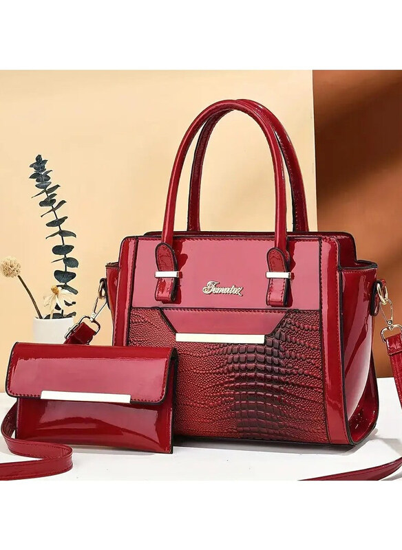 Dubaigallery Crocodile Pattern Fashion Top Handle Satchel Crossbody Bag for Women, Red
Dubaigallery Crocodile Pattern Fashion Top Handle Satchel Crossbody Bag for Women, Red