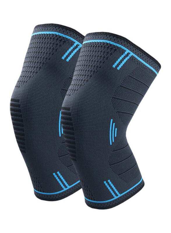 Generic Protective Knee Pads Anti-slip Knee Brace Compression Knee Support Joint Protection for Sports, 2 Piece, Large, Black/Sky Blue
Generic Protective Knee Pads Anti-slip Knee Brace Compression Knee Support Joint Protection for Sports, 2 Piece, Large, Black/Sky Blue