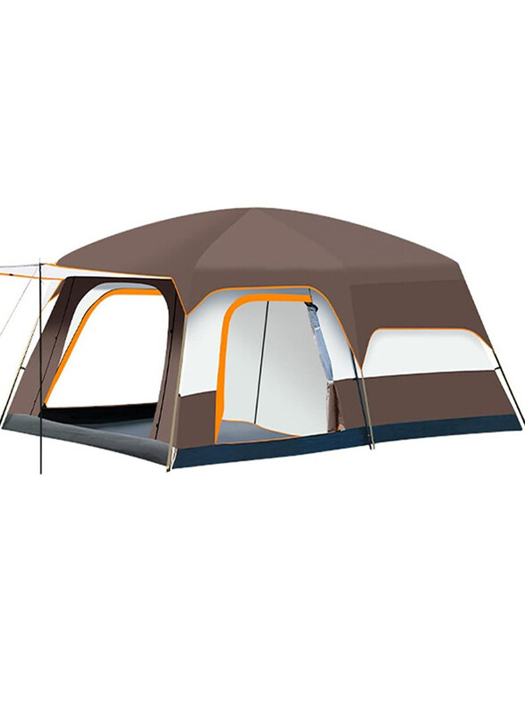 DubaiGallery Large Waterproof Two-Room Family Camping Tent with Aluminum Poles, Brown
DubaiGallery Large Waterproof Two-Room Family Camping Tent with Aluminum Poles, Brown