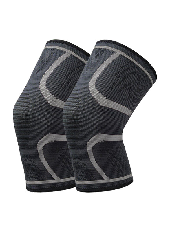 Generic 2-Piece Unisex Protective Sport Knee Pad with Breathable Compression, X-Large, Y-17435GY-XL, Black/Grey
Generic 2-Piece Unisex Protective Sport Knee Pad with Breathable Compression, X-Large, Y-17435GY-XL, Black/Grey