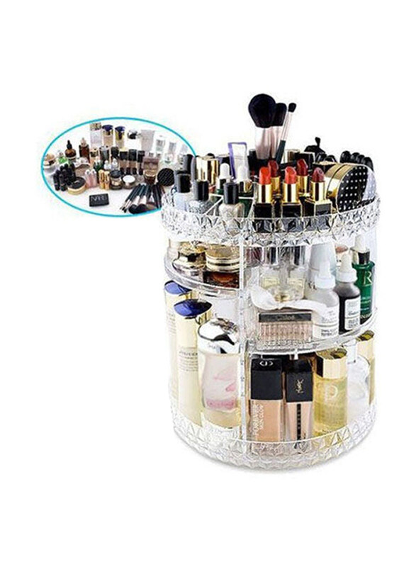 Generic 360 Rotating Makeup Organizer, Adjustable Cosmetic Storage Display Case, Clear
Generic 360 Rotating Makeup Organizer, Adjustable Cosmetic Storage Display Case, Clear