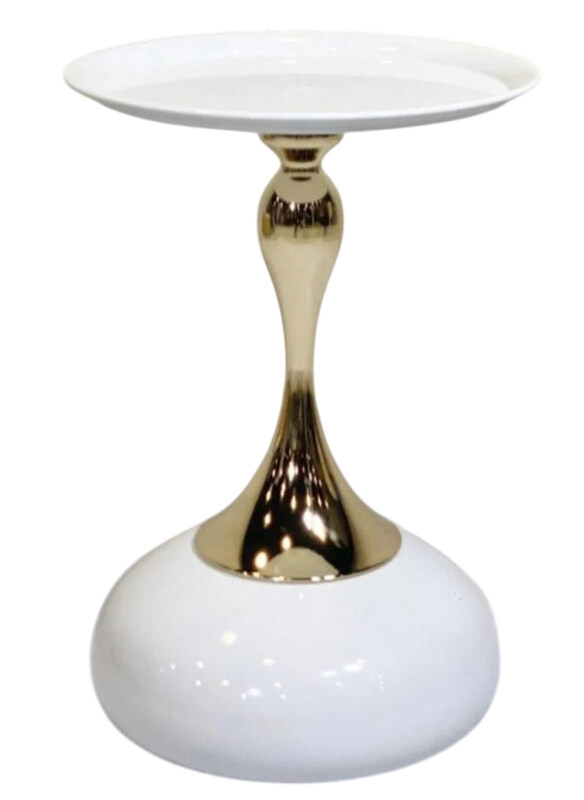 DubaiGallery Matte Finish Small Side Table Light Luxury Coffee Table, White/Gold
DubaiGallery Matte Finish Small Side Table Light Luxury Coffee Table, White/Gold