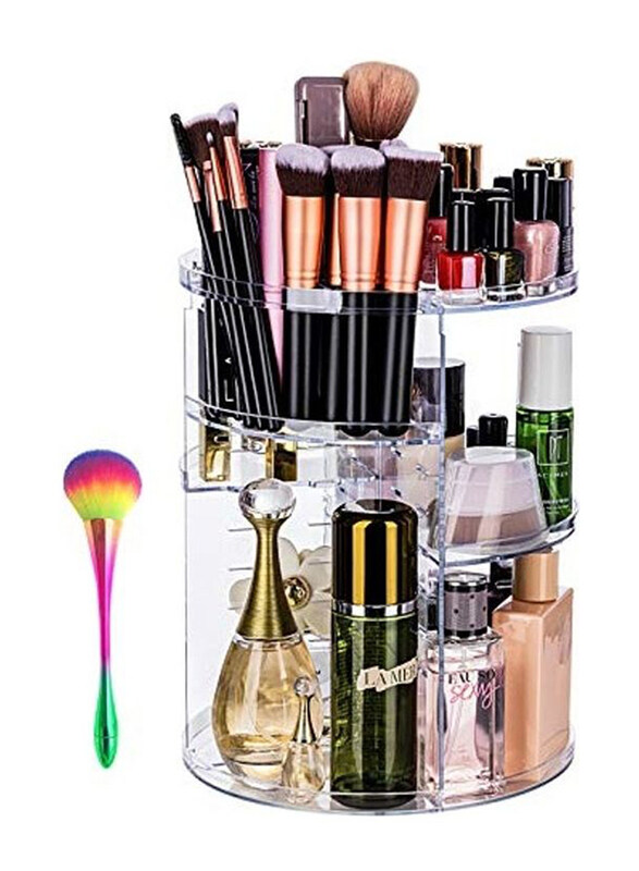 Generic 360 Degree Rotating Makeup Cosmetic Organizer With 1 Free Makeup Brush, Clear
Generic 360 Degree Rotating Makeup Cosmetic Organizer With 1 Free Makeup Brush, Clear