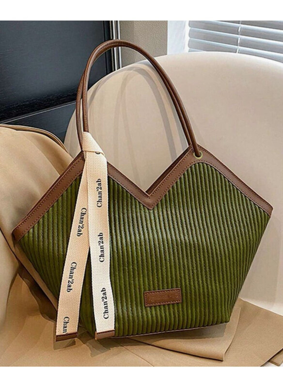 Chia Fashion Striped Pattern Niche Design V-Shaped Shoulder Bag for Women, Green
Chia Fashion Striped Pattern Niche Design V-Shaped Shoulder Bag for Women, Green