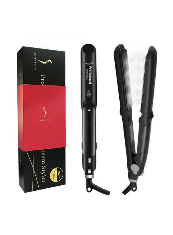 Professional Professional Ceramic Vapor with Argan Oil Infusion Flat Steam Iron Hair Straightener Steam pod, Black
Professional Professional Ceramic Vapor with Argan Oil Infusion Flat Steam Iron Hair Straightener Steam pod, Black