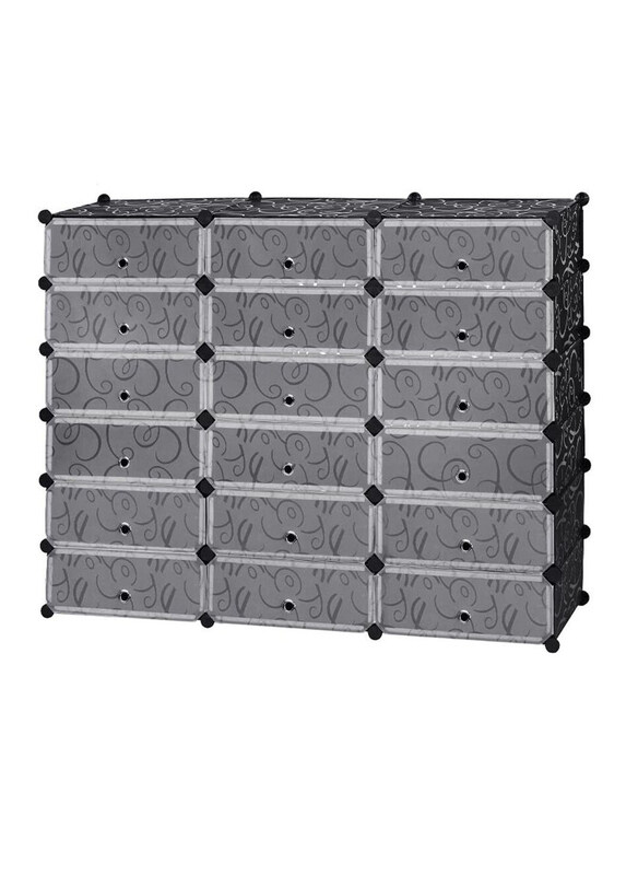DubaiGallery 18 Cube Double Plastic Modular Storage Closet Organizer, Multicolour
DubaiGallery 18 Cube Double Plastic Modular Storage Closet Organizer, Multicolour