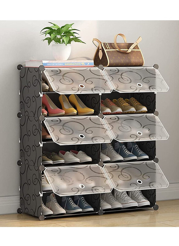 Generic 6 Cube 12 Sells Double Plastic Modular Storage Closet Organizer Cabinet Shoe Rack Cabinet, Black
Generic 6 Cube 12 Sells Double Plastic Modular Storage Closet Organizer Cabinet Shoe Rack Cabinet, Black