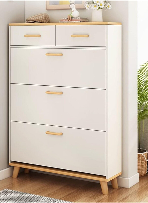 DubaiGallery Entryway Narrow Modern Wall Shoe Racks with 3 Flap Drawers, White
DubaiGallery Entryway Narrow Modern Wall Shoe Racks with 3 Flap Drawers, White