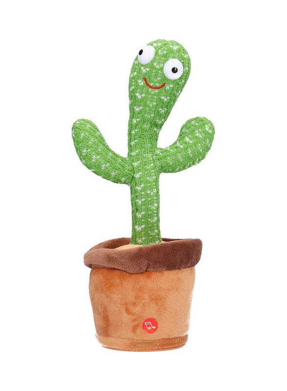 XiuWoo Cute Dancing Plant Cactus Plush Stuffed Toy with Music Dances in Rhythm, Ages 1+, Green/Brown
XiuWoo Cute Dancing Plant Cactus Plush Stuffed Toy with Music Dances in Rhythm, Ages 1+, Green/Brown