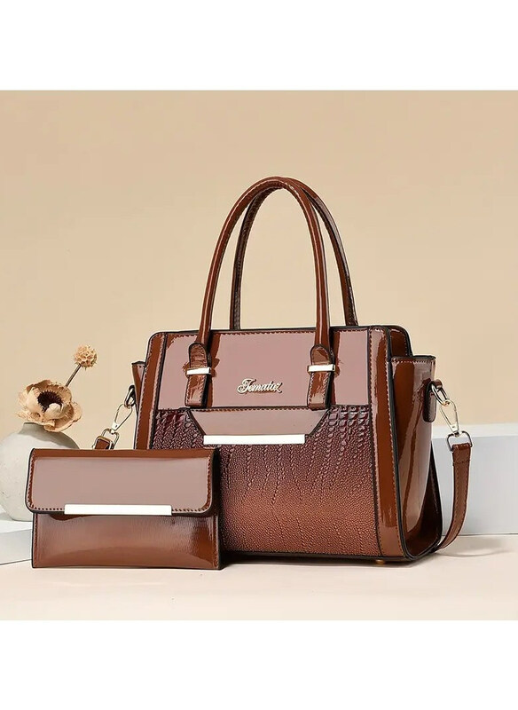 Dubaigallery Crocodile Pattern Fashion Top Handle Satchel Crossbody Bag for Women, Brown
Dubaigallery Crocodile Pattern Fashion Top Handle Satchel Crossbody Bag for Women, Brown