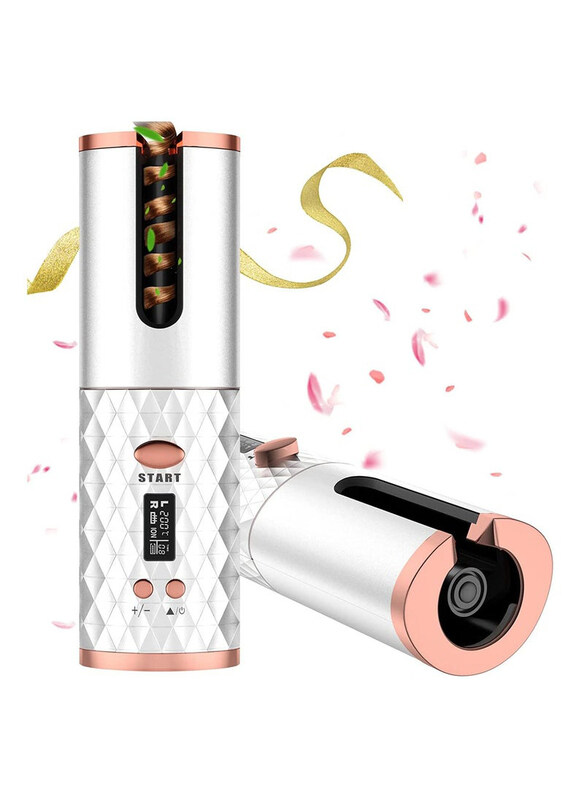 Generic Rechargeable & Portable Anti-Tangle Hair Curler with Anti-Static Infrared Ionic Fast Heating & Salon, White
Generic Rechargeable & Portable Anti-Tangle Hair Curler with Anti-Static Infrared Ionic Fast Heating & Salon, White