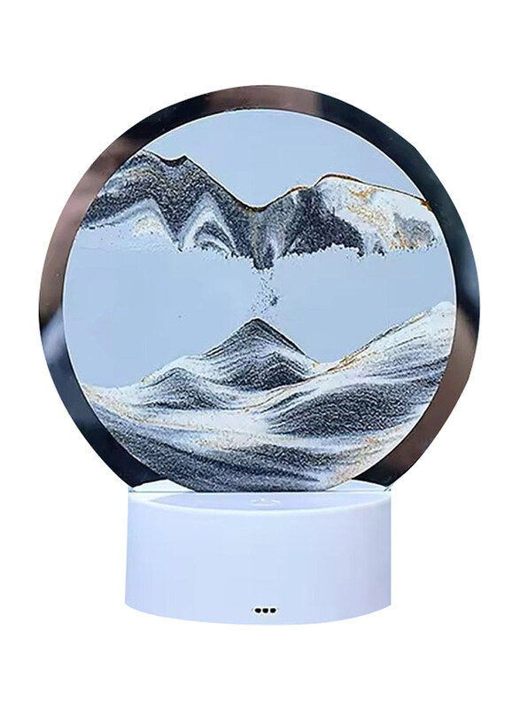 DubaiGallery 3D Sand Art Painting Desk Lamp Round Glass Kinetic Sandscapes with LED Light, White/Grey
DubaiGallery 3D Sand Art Painting Desk Lamp Round Glass Kinetic Sandscapes with LED Light, White/Grey