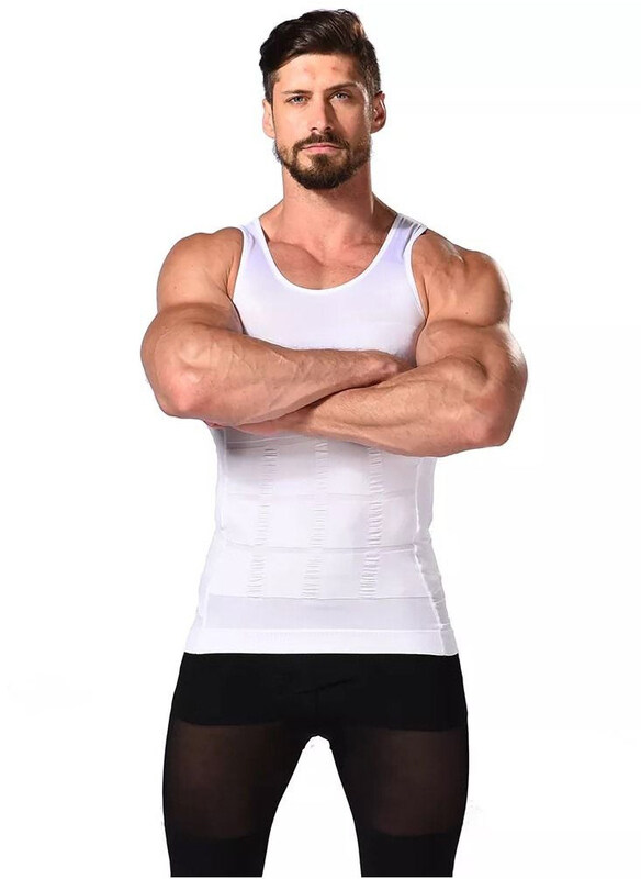 Slim'n Lift Sauna Belly Fat Body Compression Shaping Slimming Vest, White, One Size
Slim'n Lift Sauna Belly Fat Body Compression Shaping Slimming Vest, White, One Size