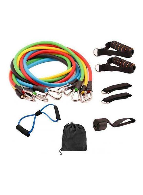 DBT Muscle Training Fitness Resistance Elastic Bands Tubes Set, 12 Piece, Multicolour
DBT Muscle Training Fitness Resistance Elastic Bands Tubes Set, 12 Piece, Multicolour