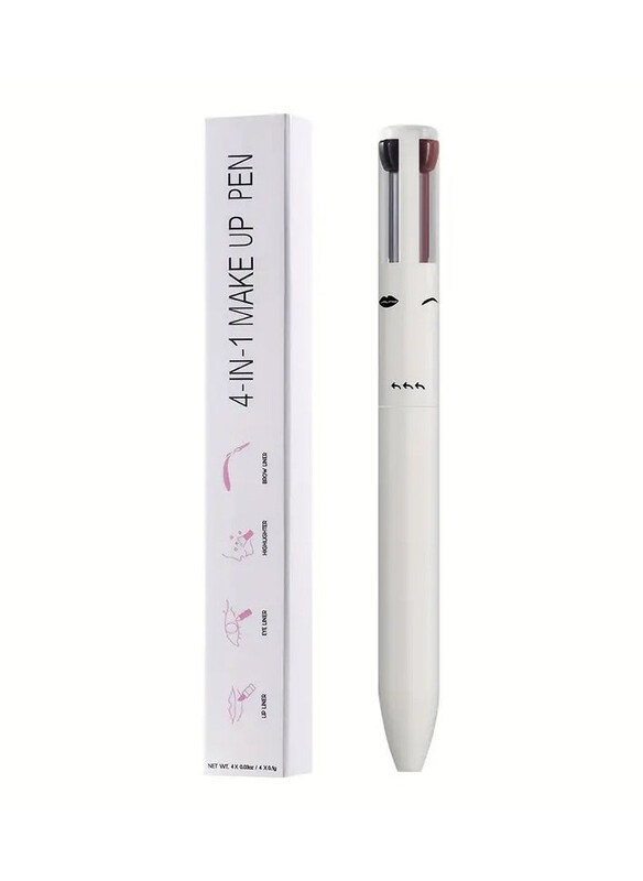 DubaiGallery 4-in-1 Multi-Functional Portable Beauty Liner & Highlighter Makeup Pen, White
DubaiGallery 4-in-1 Multi-Functional Portable Beauty Liner & Highlighter Makeup Pen, White
