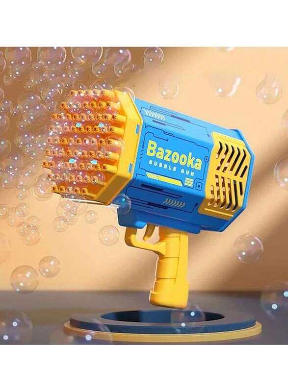 Bazooka Gatling Bubble Machine for Children Automatic Soap Bubble Maker Gun, Ages 3+, Blue
Bazooka Gatling Bubble Machine for Children Automatic Soap Bubble Maker Gun, Ages 3+, Blue