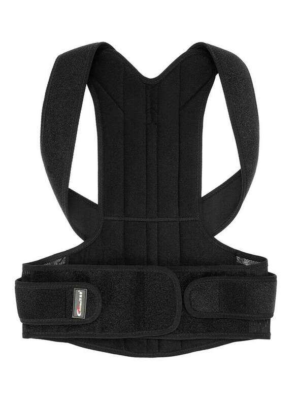 Generic Posture Aligner shoulder Support Adjustable Pain Corrector Brace Belt Back Posture Corrector, Black
Generic Posture Aligner shoulder Support Adjustable Pain Corrector Brace Belt Back Posture Corrector, Black