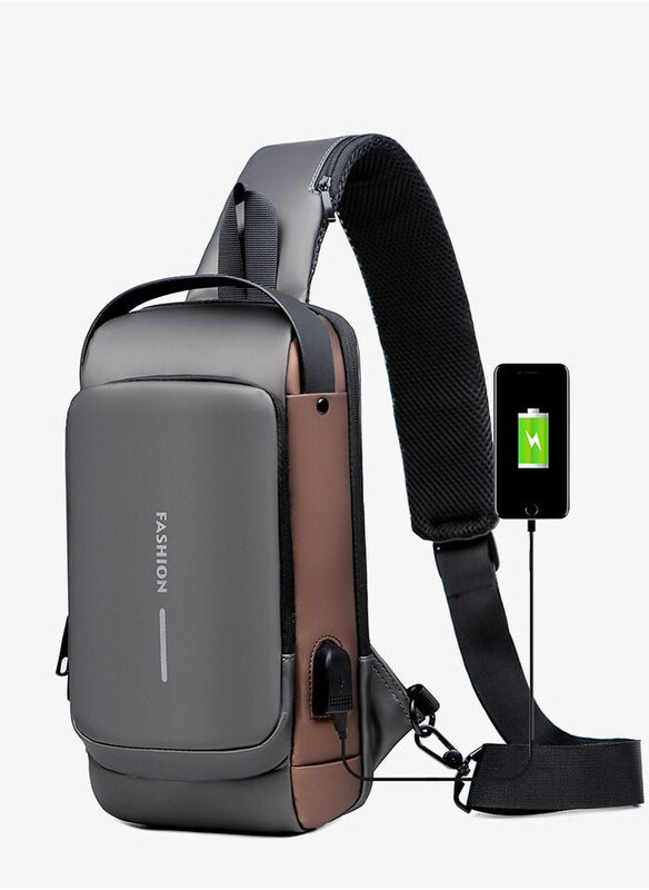 Generic Multifunctional Waterproof Password Anti-theft Chest Bag for Men, Black/Brown
Generic Multifunctional Waterproof Password Anti-theft Chest Bag for Men, Black/Brown