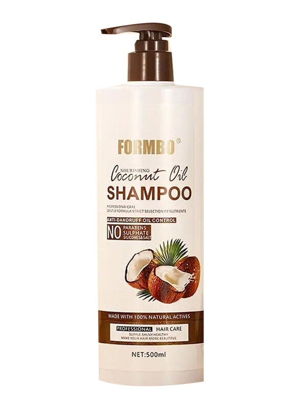Formbo Coconut Anti-Oil Moisturizing & Deep Cleansing Shampoo for All Hair Types, 500ml
Formbo Coconut Anti-Oil Moisturizing & Deep Cleansing Shampoo for All Hair Types, 500ml