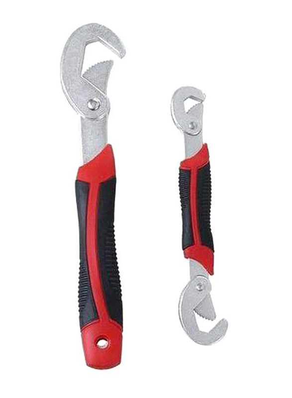 Generic 2-Piece Multi-Functional Snap N Grip Adjustable Wrench, Red/Black/Silver
Generic 2-Piece Multi-Functional Snap N Grip Adjustable Wrench, Red/Black/Silver