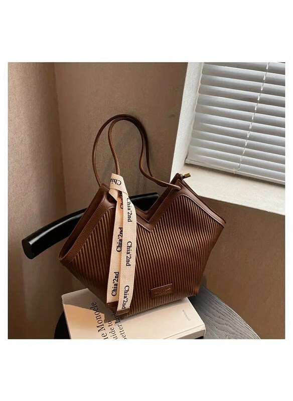 Chia Fashion Striped Pattern Niche Design V-Shaped Shoulder Bag for Women, Brown
Chia Fashion Striped Pattern Niche Design V-Shaped Shoulder Bag for Women, Brown