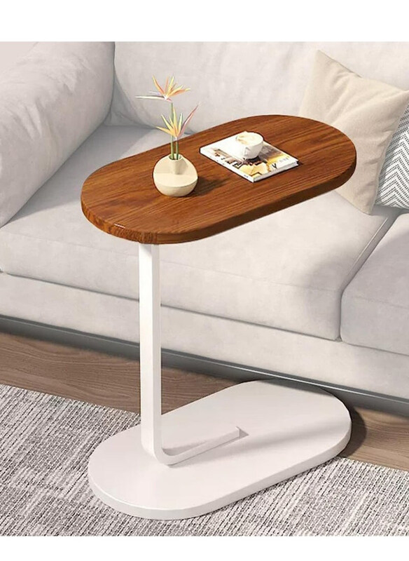 DubaiGallery Side Table Nan C-Shaped Metal Frame Mdf Simple Tea Table, White/Walnut
DubaiGallery Side Table Nan C-Shaped Metal Frame Mdf Simple Tea Table, White/Walnut