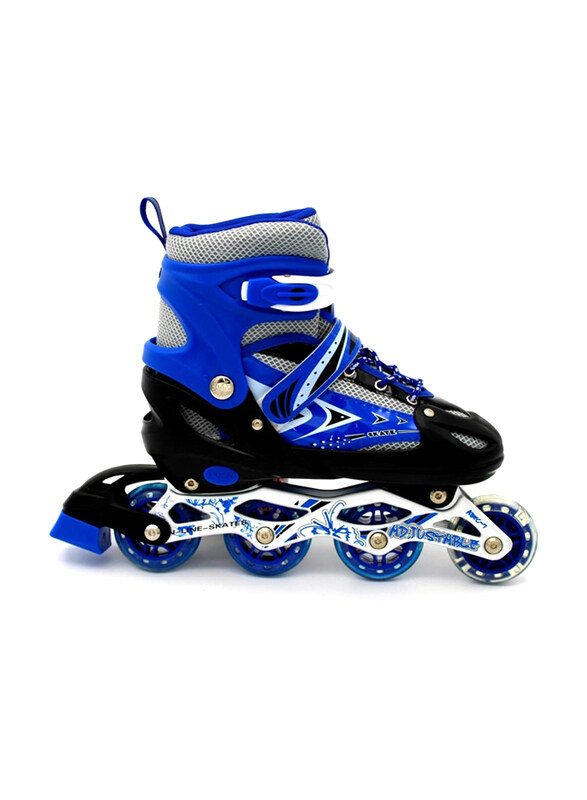 Generic Adjustable Size Breathable Inline Roller Skates with Safety Gear Set, One Size, Blue
Generic Adjustable Size Breathable Inline Roller Skates with Safety Gear Set, One Size, Blue