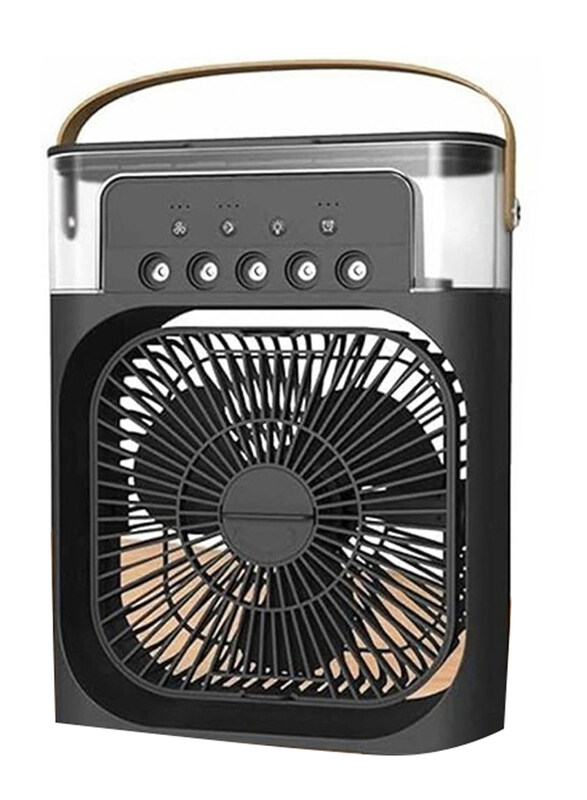 DubaiGallery Personal Mini Small Evaporative Portable Air Conditioner Fan with AC Adapter and 7 Colores LED Light, Black
DubaiGallery Personal Mini Small Evaporative Portable Air Conditioner Fan with AC Adapter and 7 Colores LED Light, Black