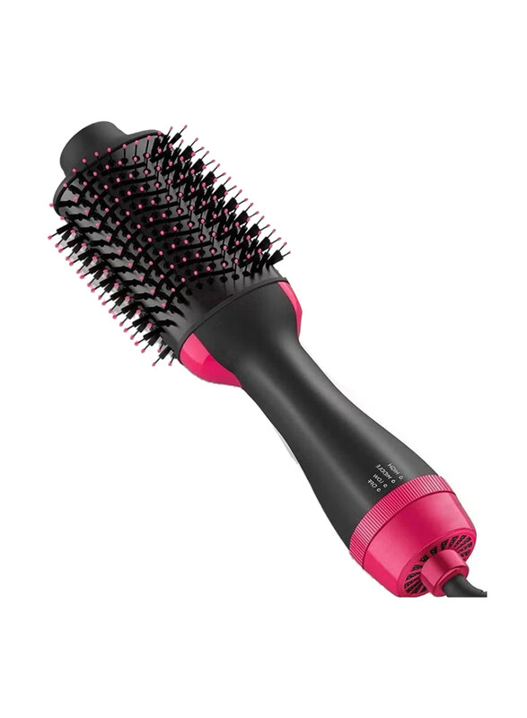 One Step Negative Ion Electric Hot Air One Step Hair Dryer Volumizer Hair Straightener Curler Styling Brush, Black/Pink
One Step Negative Ion Electric Hot Air One Step Hair Dryer Volumizer Hair Straightener Curler Styling Brush, Black/Pink