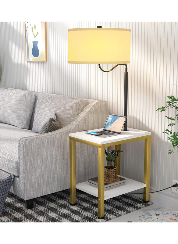 DubaiGallery Metal Bedside Round End Coffee Table with Nordic Marble Glass, White/Gold
DubaiGallery Metal Bedside Round End Coffee Table with Nordic Marble Glass, White/Gold