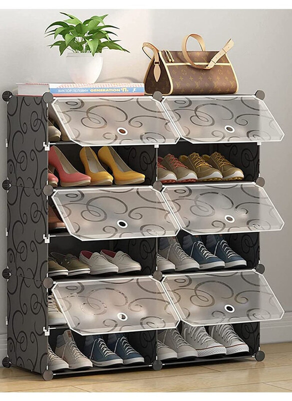 Generic 6 Cube 12 Sells Double Plastic Modular Storage Closet Organizer Shoe Rack, Black
Generic 6 Cube 12 Sells Double Plastic Modular Storage Closet Organizer Shoe Rack, Black