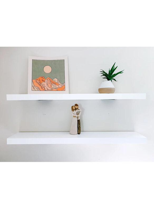 DubaiGallery MDF Modern Home Decoration Simple Design Floating Wall Shelves, 2 Pieces, White
DubaiGallery MDF Modern Home Decoration Simple Design Floating Wall Shelves, 2 Pieces, White