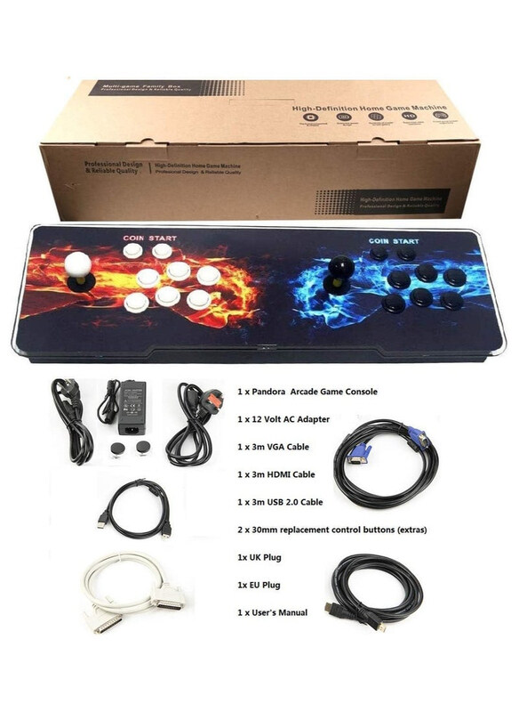 Generic DubaiGallery DIY Arcade Console Case Acrylic Panel Video Game Machine Box Replacement Case, Supports 8 Buttons, Home Cabinet 2 Players DIY Joystick Ac
Generic DubaiGallery DIY Arcade Console Case Acrylic Panel Video Game Machine Box Replacement Case, Supports 8 Buttons, Home Cabinet 2 Players DIY Joystick Ac