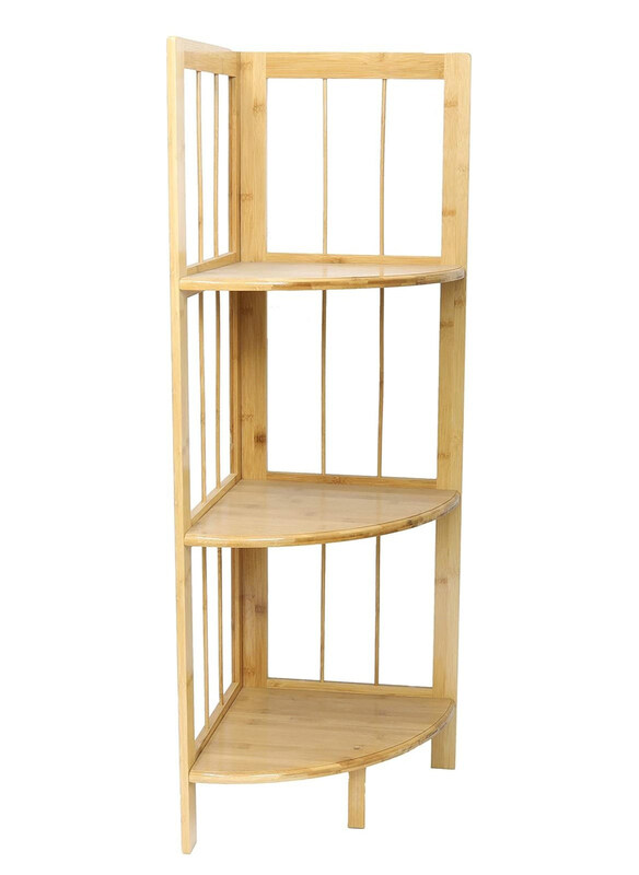 DubaiGallery 3-Layers Bamboo Kitchen Accessories Bamboo Wooden Corner Shelf, Brown
DubaiGallery 3-Layers Bamboo Kitchen Accessories Bamboo Wooden Corner Shelf, Brown